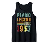 Piano Legend 1953 73 Year Pianist 73rd Birthday Piano Player Tank Top