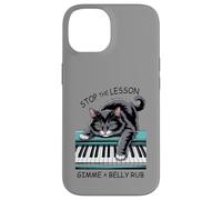 Piano Lesson Cat Classic Music Kitten Belly Rub Pianist Case for iPhone 14