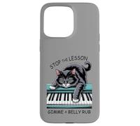 Piano Lesson Cat Classic Music Kitten Belly Rub Pianist Case for iPhone 15 Pro Max