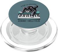 Piano Lesson Cat Classic Music Kitten Belly Rub Pianist PopSockets PopGrip for MagSafe