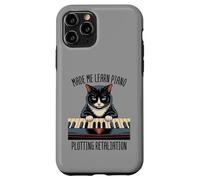 Piano Lessons Cat Classic Music Kitten Pianoforte Pianist Case for iPhone 11 Pro