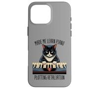 Piano Lessons Cat Classic Music Kitten Pianoforte Pianist Case for iPhone 16 Pro Max