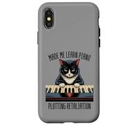 Piano Lessons Cat Classic Music Kitten Pianoforte Pianist Case for iPhone X/XS