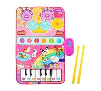 Piano Mat | Jazz Drum Piano Learning Toy | Upgraded Toddler Musical Educational Pad for Babies Kids Girls Home Travel Bedroom Living Room Party