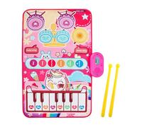 Piano Mat | Jazz Drum Piano Learning Toy | Upgraded Toddler Musical Educational Pad for Babies Kids Girls Home Travel Bedroom Living Room Party