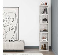 Piano' Modern Corner Bookcase Display Unit 158.9cm Decortie Gold 1 Pack