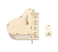 Piano Music Box,Wooden DIY Mechanical Instrument Toys - Science Piano Mechanical Music Box - for 7-14 Years Old Children, Boys, Girls, Family, Friends, School, Classroom, Birthday, Christmas