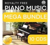 PIANO MUSIC CD MEGA value BUNDLE VOL 1 X10CD PRS PPL licence free music for Yoga Meditation Sleep and Relaxation