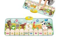 Piano Music Mat - Educational Toy with 9 Animal Sounds, Giant Keyboard Dance Mat, Musical Playtime Mats, Sensory Development Gift for Children, Nursery, Toddlers from 1 Year