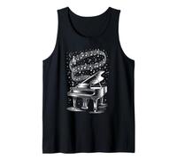 Piano Music Notes Lover Pianist Musician Composer Tank Top