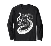 Piano Music Notes Lover Pianist Teacher Composer Musician Long Sleeve T-Shirt
