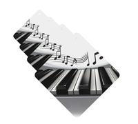 Piano Music Symbol Car Air Freshener Cards Set of 4 Pieces Long Lasting Hanging Scented Cards for Bedroom Wardrobe Car Aromatherapy Tablets for Men Women Rearview Mirror Pendant