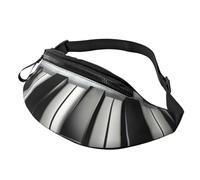 Piano Music Symbol Fanny Pack for Men Women, Waterproof Sports Waist Bag Fashion Belt Bag Crossbody Bags Hip Bum Bag with Adjustable Strap Large Sling Bag Purse for Travel Hiking