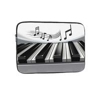 Piano Music Symbol Laptop Case 17 inch, Shockproof Protective Computer Sleeve Cover Water Resistant Laptop Bag Carrying Tablet Cover Briefcase Handbags Gifts for Men Women