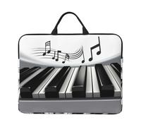 Piano Music Symbol Laptop Case Sleeve 14 inch Shockproof Protective Notebook Case Travel Laptop Bag with Handle Waterproof Computer Cover Briefcase Handbags for Men Women