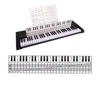 Piano Notes Chart | Removable Piano Key Card for 61/88 Key Guide Labels Stickers | Keyboard Note Chart for PIANO Music Lesson Beginners Kids