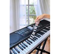 Piano Notes Guide for Beginner, Removable Piano Keyboard Note Labels for Learning, 61-Key standard full-size, Made of Silicone Rubber, No Need Stickers, Reusable and Comes with Box(Colored)