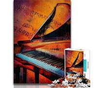 Piano Oil Painting JigsawPuzzle 1000 Pieces for Adults,Decompressing Intellectual Educational Toy Birthday Present,Gifts,Wall Art (50x75cm)