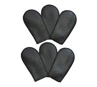 Piano Pedal Protective Sleeves Leather Black 6pcs for Grand | Smooth Finish, Scratch Protection, Tidy Look, Suited to Piano Base and Three-pedal Setups