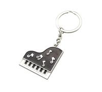 Piano Pendant Keychain Alloy Keyring Musical Keyboards Style Key Chain Holder Metal Cool Car Keyring Purse Bag Pendant Music Jewelry