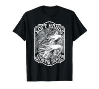 Piano Pianist Soft Hands Strong Heart Musician Vintage Music Value Graphic T-Shirt, Men, Black, L