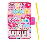 Piano Play Mat for Baby - Musical Drum & Keyboard Pad, Fun Learning Toy, Interactive Sound Education, Early Development, Toddler Play Mat for Home Travel, 31.5x19.69 Inches