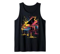 Piano Player Grand Piano Art Tank Top