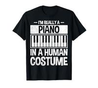 Piano Player Halloween I'm Really a Piano in a Human Costume T-Shirt