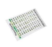 Piano Poster, Piano Chord Chart 3 Types 7 Chord Worksheets (L 200x57x53mm/7.9x2.2x2.1in)