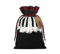 Piano Print Gift Reusable Bags Festive Drawstring Party Favors Pouches Versatile Seasonal