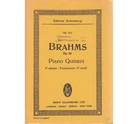 Piano Quintet Op. 34 F Min.: op. 34. piano, 2 violins, viola and cello. Partition d'étude.