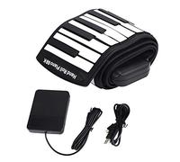 Piano Rolling Piano 88 Electronic Keyboard - Portable and for Beginners with Integrated Battery - Ideal for Home Practice Ideal for Beginners Black