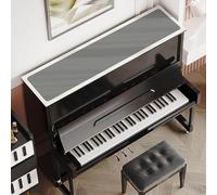 Piano Runner 25 30 40CM PVC Leather Piano Runner Mat, Black Grey Orange Dust & Scratch Piano Top Cover With Non-Slip Backing, Customizable Size For Most Upright Pianos(Style-2,30x180cm)