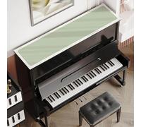 Piano Runner Bule Green Yellow White Piano Desk Pad Non-Slip Backing Protection, Customizable Size Upright Pianos Top Pad for Ideal Gift PVC Leather Piano Runner Mat(Style-2,25x150cm)