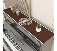 Piano Runner Leather 8 12 16 18 Inch Wide, TV Console & Party Decor/American Home Essentials/Versatile Use/Bedroom Dresser/Outdoor Patio Decor(Style-1,16x64in)