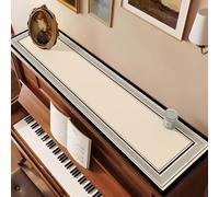 Piano Runner PU Leather Runner For The Top Of An Upright Piano/Musical Instruments/Dresser, Home Living Room TV Cabinet Dust Covers 140 120 90 CM Long(50x90cm)