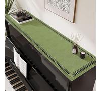 Piano Runner Upright Pianos Leather Top Mat Dust & Scratch, 25 30CM PVC Leather Piano Runner Mat, Customizable Size, Piano Top Cover for TV Cabinet(Style-1,30x190cm)