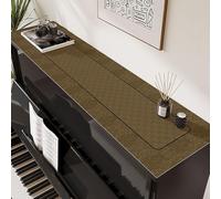Piano Runner Upright Pianos Leather Top Mat Dust & Scratch, 25 30CM PVC Leather Piano Runner Mat, Customizable Size, Piano Top Cover for TV Cabinet(Style-2,30x280cm)