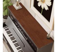 Piano Runner Wood Grain Piano Runner Instrument Mat, 25 CM Wide Waterproof Non-Slip Table Runner for Dresser/TV Cabinet, Musical Instruments Top Protector Covers(Style-1,25x270cm)