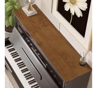 Piano Runner Wood Grain Piano Runner Instrument Mat, 25 CM Wide Waterproof Non-Slip Table Runner for Dresser/TV Cabinet, Musical Instruments Top Protector Covers(Style-2,25x270cm)