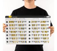 Piano Scales Chart - Learn Keyboard Scales - Ultimate Tool For Beginner Scales. Major Minor Scales, Pentatonic Scales. Laminated Card A4 size, Fits in Music Folder or Gig Bag