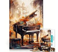 Piano Serene Sonata 1000 Piece Jigsaw Puzzle for Adults Smart Reason Toy Home Enjoy Sharp Edge Santa Wish Item (50x75cm)