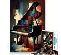 Piano Serene Sonata 1000 Piece Jigsaw Puzzles for Adults Smart Reason Toy Quiet Fun Smooth Edge Festival Gift (38x26cm)