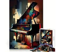 Piano Serene Sonata 1000 Piece Jigsaw Puzzles for Adults Smart Reason Toy Quiet Fun Smooth Edge Festival Gift (38x26cm)