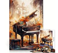 Piano Serene Sonata Jigsaw Puzzle 1000 Piece for Teenagers Brain Workout Toy Serene Time Art Assembly Seasonal Gift (38x26cm)