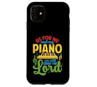 Piano Serve The Lord Christian Piano Player Pianist Keyboard Case for iPhone 11