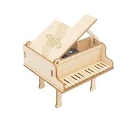 Piano Shaped Music Box - Mechanical Building Instrument, Puzzle Piano Mechanic | For Ages 7 to 14, Boys, Girls, Family, Women, Men, Friends, School,