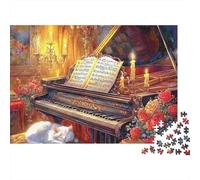 Piano Sheet Music 1000 Piece Jigsaw Puzzle Paper Adult Jigsaw Puzzle for Family Relax Home Gift 38x26cm/1000pcs