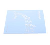 Piano Sheet Music Folder Six-Page Expanding Display for A4 Arrangements | Plastic Foldable Structure with Non-reflective Material, Elegant Blue Finish, for Practice Sessions and Performances