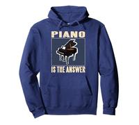 Piano Solves Every Problem in Life Including Hard Questions Pullover Hoodie